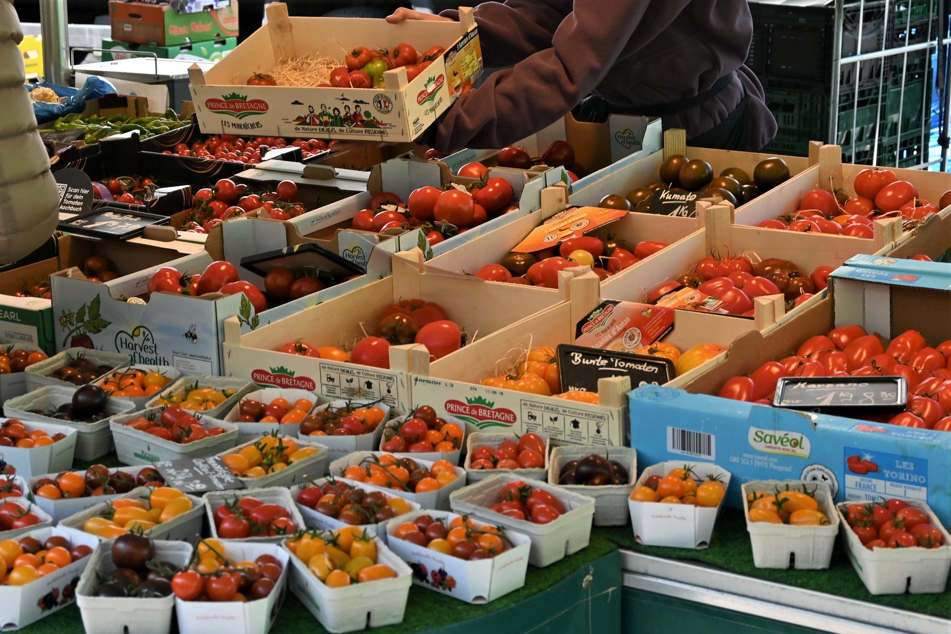 Wochenmarkt Tomaten