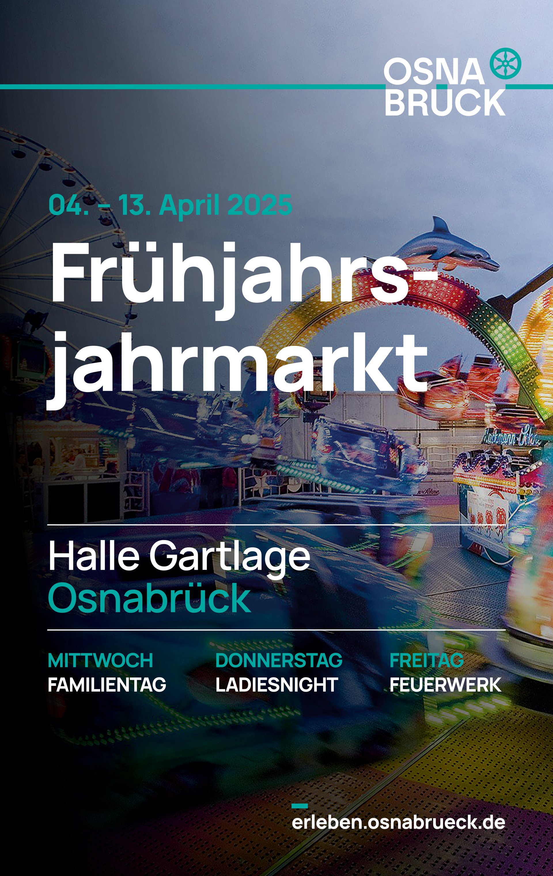 Plakat zum Frühjahrsjahrmarkt 2025