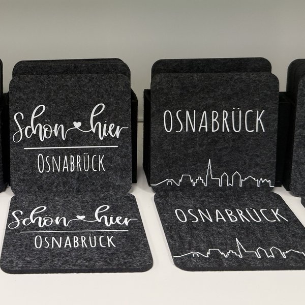 Untersetzer im Shop der Tourist Info Osnabrück