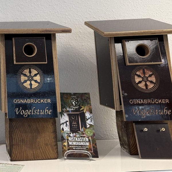 Vogelhäuschen im Shop der Tourist Info Osnabrück
